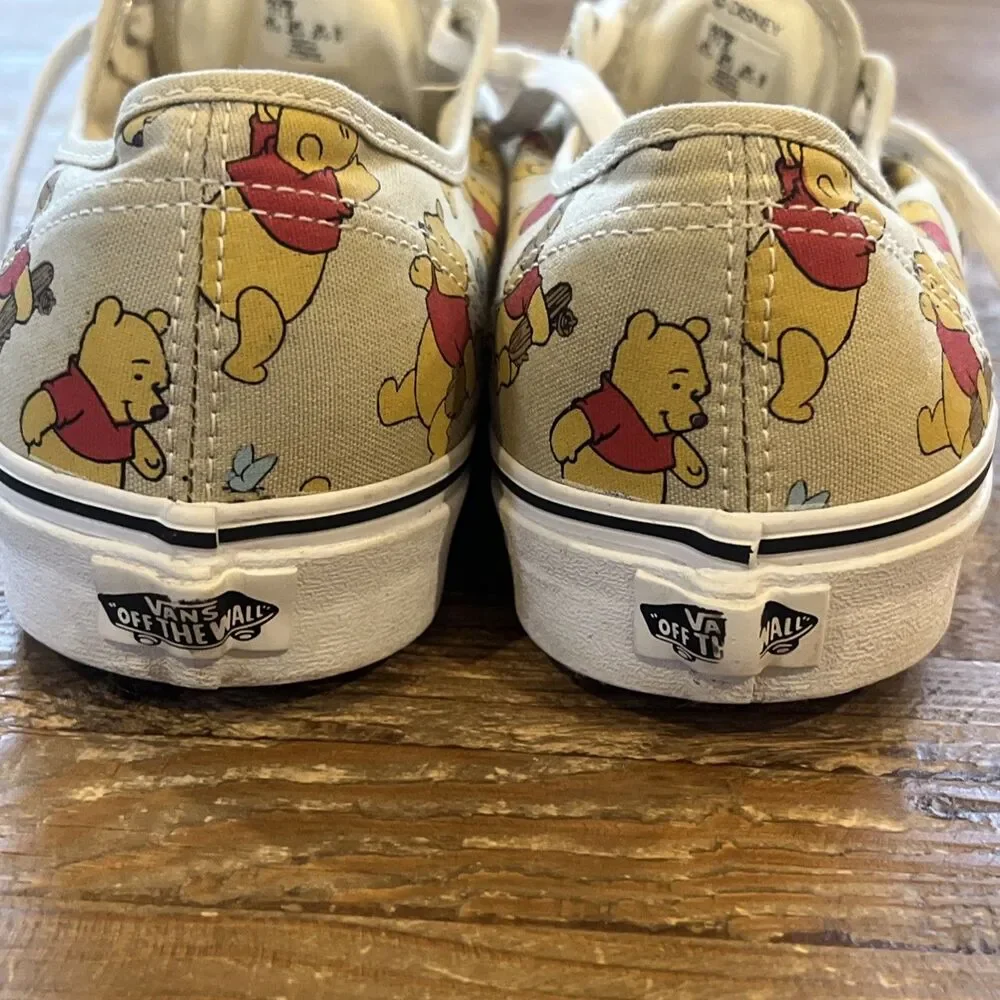 Vans Authentic Disney Winnie Pooh Bear All Over Print Sz Men’s 11.5 EUC